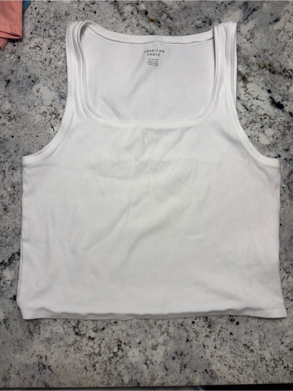 American Eagle Outfitters Classic White Ribbed Tank